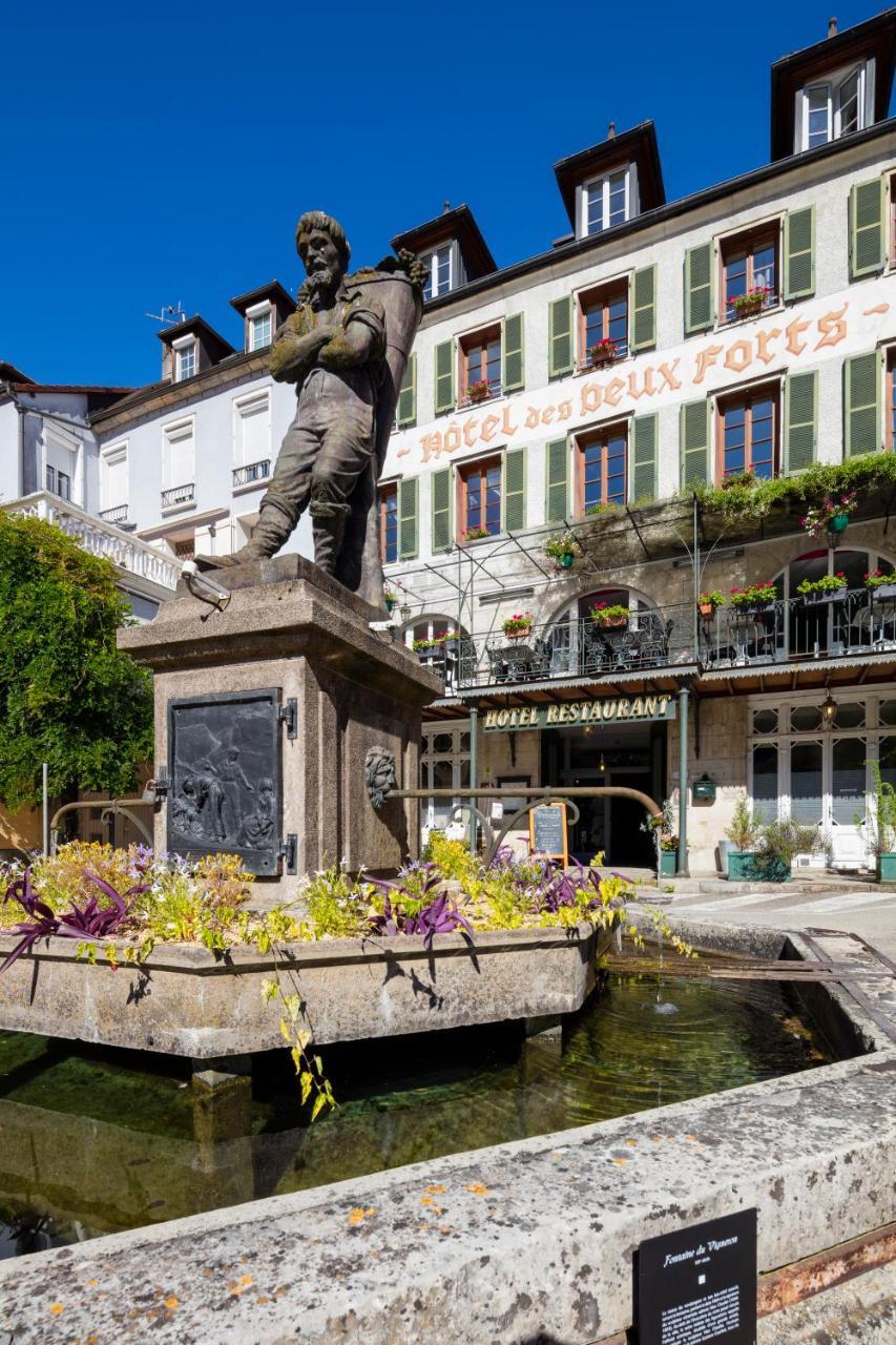 Logis Hotel Des Deux Forts Salins-les-Bains Exterior foto